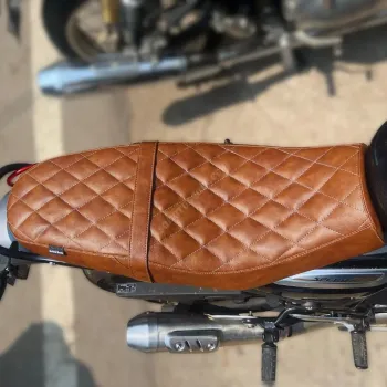 Triumph Speed 400 Low Rider Comfortable Seat Tan Brown