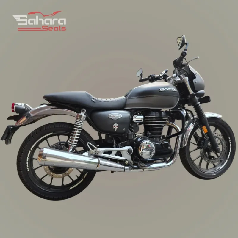 Honda Highness CB350 Custom Seat With Honda Embroidery