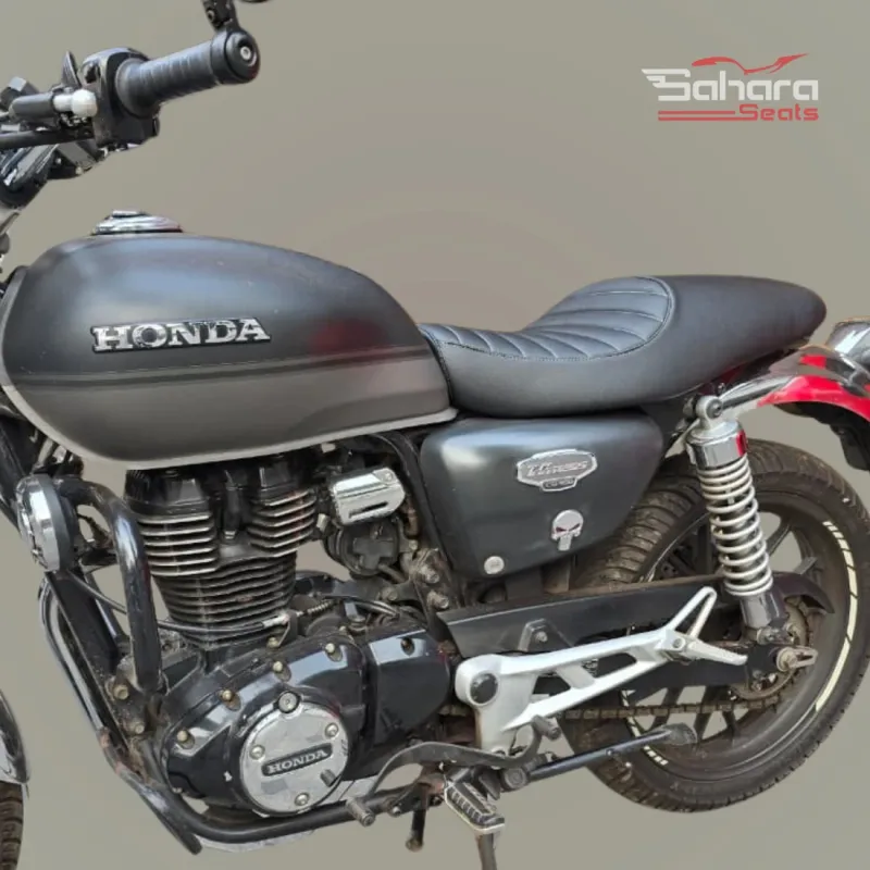 Honda Highness CB350 Custom Seat With Honda Embroidery