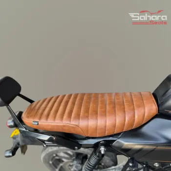 Harley-Davidson X440 / X 440T Brat Seat | Premium Vintage Tan Retro Ribbed Saddle