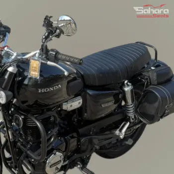 Honda CB350 Custom Brat Seat Heat Pressed Diamond Stitch