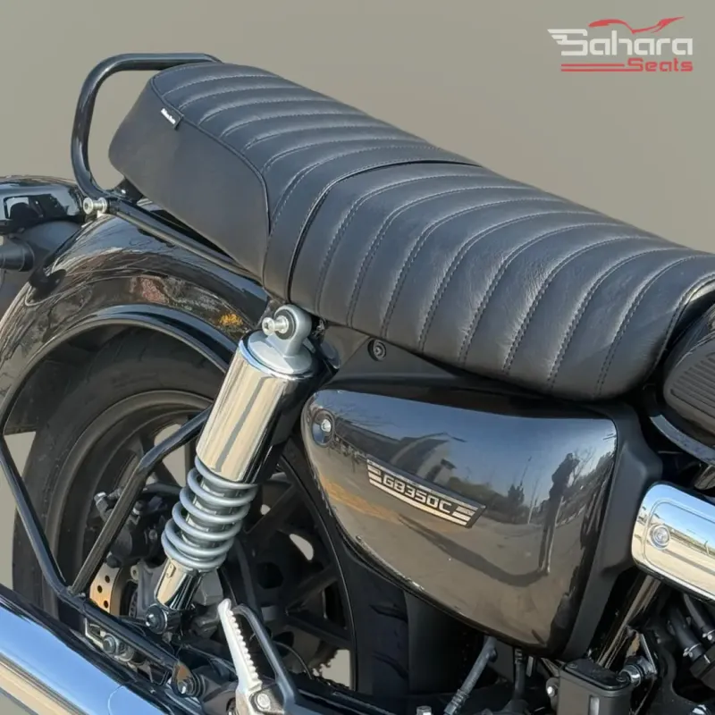 Honda CB350 Luxury Tuck & Roll Seat – Perfect Fit & Smooth Cushioning
