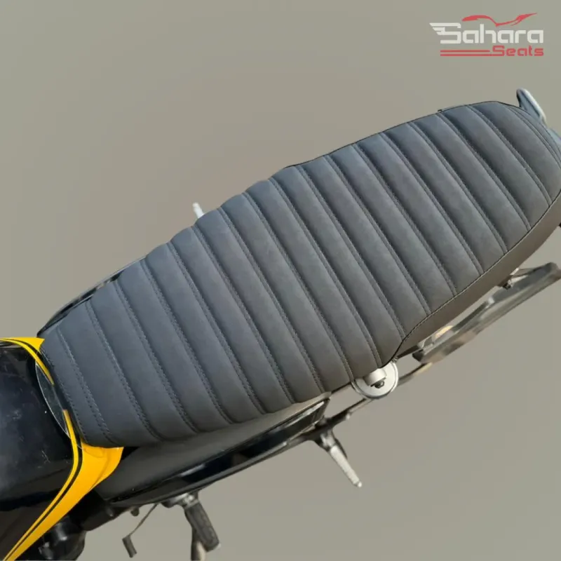 Honda CB350 RS Custom Brat Seat with Diamond Stitching
