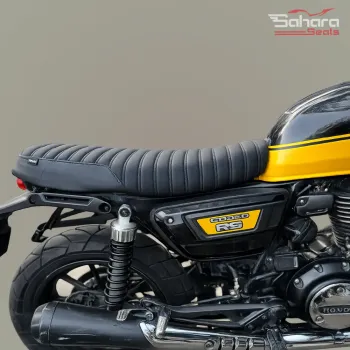Honda CB350 RS Custom Brat Seat with Diamond Stitching
