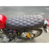 Royal Enfield Continental GT 535 Cafe Racer Looks Complete Seat Assembly Black With Red Diamonds Stitching