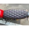 Royal Enfield Continental GT 535 Cafe Racer Looks Complete Seat Assembly Black With Red Diamonds Stitching