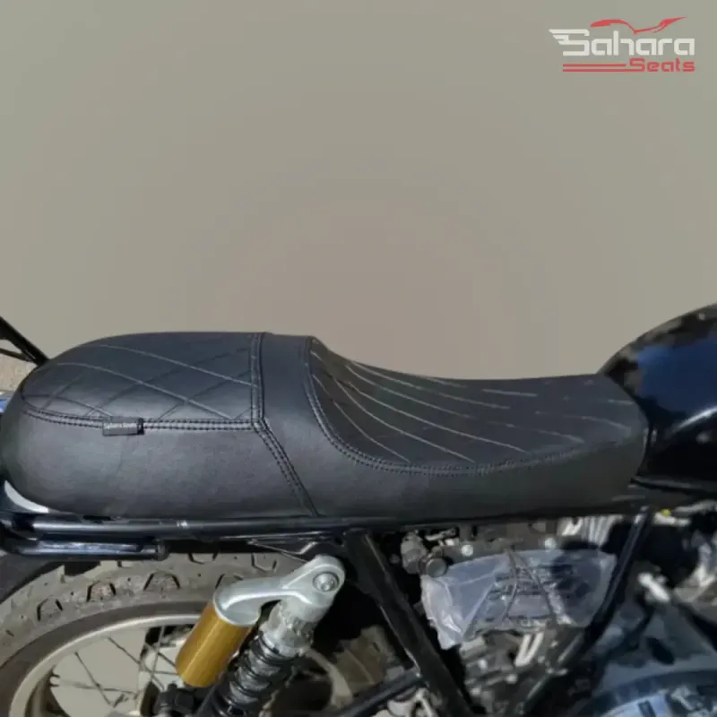 Royal Enfield Interceptor 650 Custom Modified Cafe Racer Style Complete Gel Seat Assembly Water Resistant