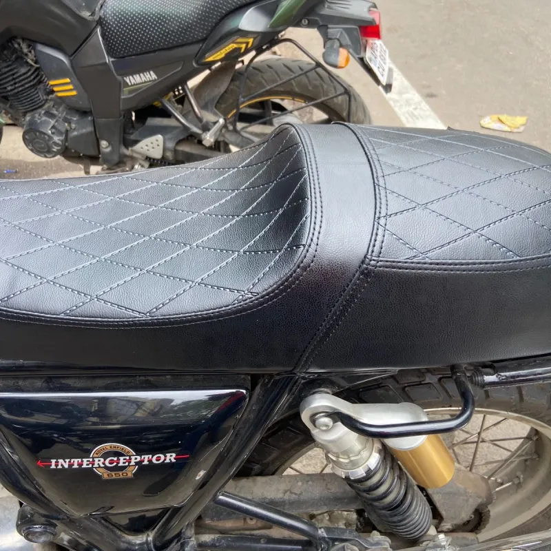 Royal Enfield Interceptor 650 Custom Modified Cafe Racer Style Complete Gel Seat Assembly Water Resistant