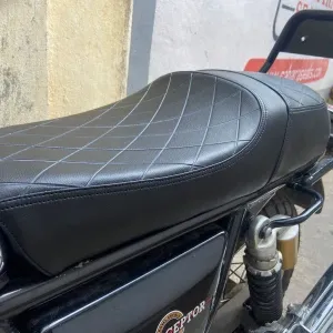 Royal Enfield Interceptor 650 Custom Modified Cafe Racer Style Complete Gel Seat Assembly Water Resistant