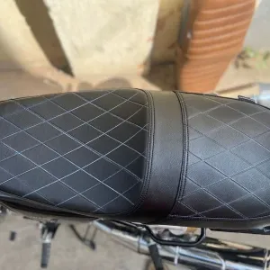 Royal Enfield Interceptor 650 Custom Modified Cafe Racer Style Complete Gel Seat Assembly Water Resistant