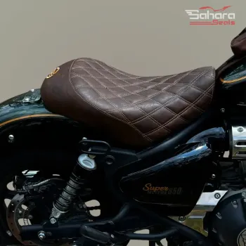 Royal Eenfield Super meteor 650 solo Rider Seat Double Diamond