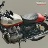 Royal Enfield Interceptor 650 Custom Diamond Quilted Seat – Black & Red Premium Finish