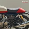 Royal Enfield Interceptor 650 Custom Diamond Quilted Seat – Black & Red Premium Finish