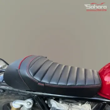 Royal Enfield Interceptor 650 Single Rider Seat Black Red