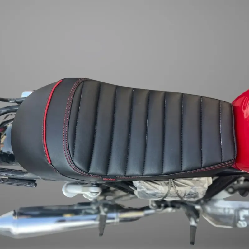 Royal Enfield Interceptor 650 Single Rider Seat Black Red