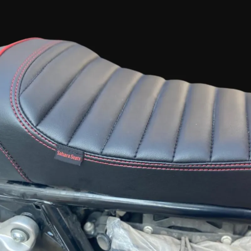 Royal Enfield Interceptor 650 Single Rider Seat Black Red