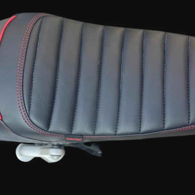 Royal Enfield Interceptor 650 Single Rider Seat Black Red