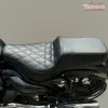 Sahara Seats Step Up Custom Seat For Super Meteor 650 Diamond Pattern