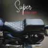 Sahara Seats Step Up Custom Seat For Super Meteor 650 Diamond Pattern