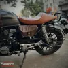 Street Rebel Cafe Racer Seat for Honda Highness CB350 / GB350 – Premium Tan Leather
