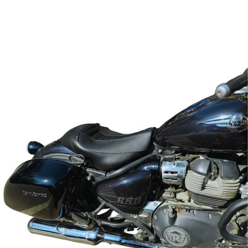 Super Meteor 650 Ribbed Solo Rider Seat