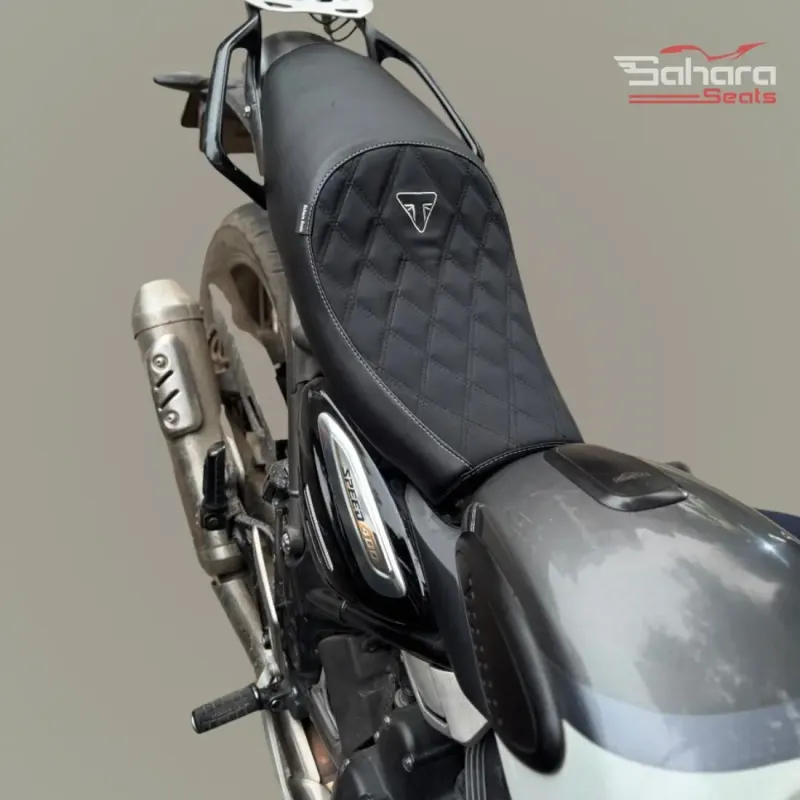 Triumph  Speed 400 Stridemaster Red White Suede Seat