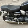 Triumph Speed Twin Quilt Bench Vegan Leather Custom Dual Seat