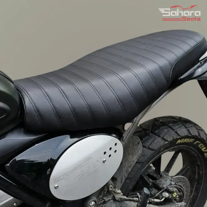 Triumph Scrambler 400X Ribbed Bench Comfortable Seat