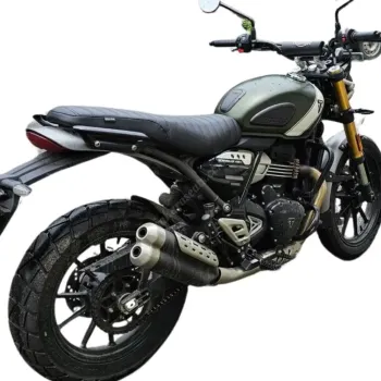 Triumph Scrambler 400X Ribbed Bench Comfortable Seat