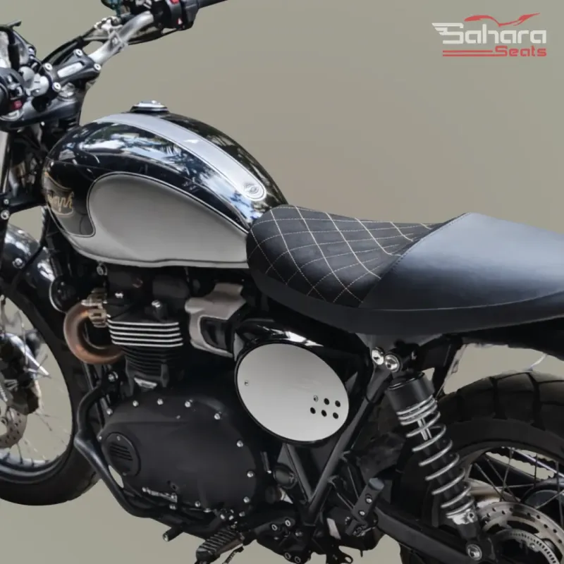 Rugged Suede Quilted Seat for Triumph Scrambler 900