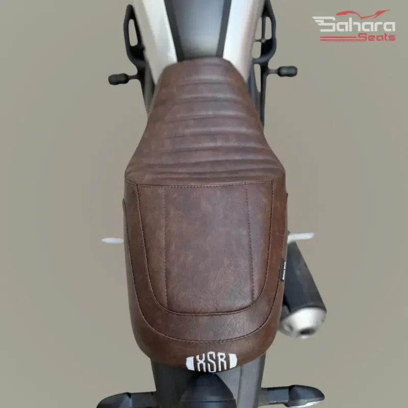 Yamaha XSR 155 / XSR 125 Custom Cafe Racer Seat with Rib Stitching