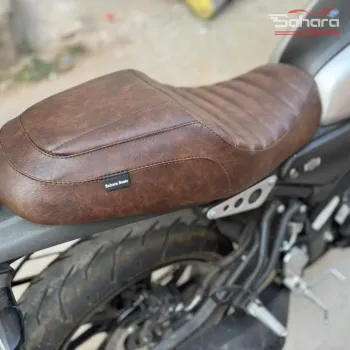 Yamaha XSR 155 / XSR 125 Custom Cafe Racer Seat with Rib Stitching