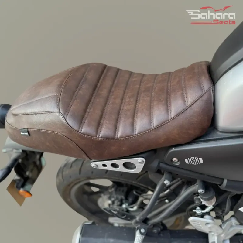 Yamaha XSR 155 / XSR 125 Custom Cafe Racer Seat with Rib Stitching