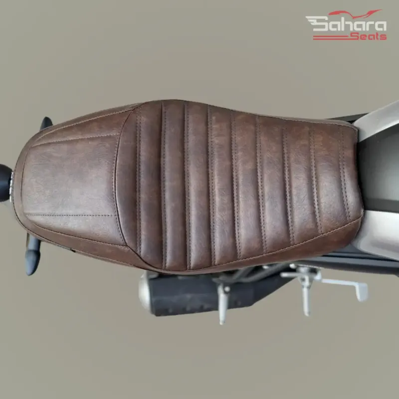 Yamaha XSR 155 / XSR 125 Custom Cafe Racer Seat with Rib Stitching