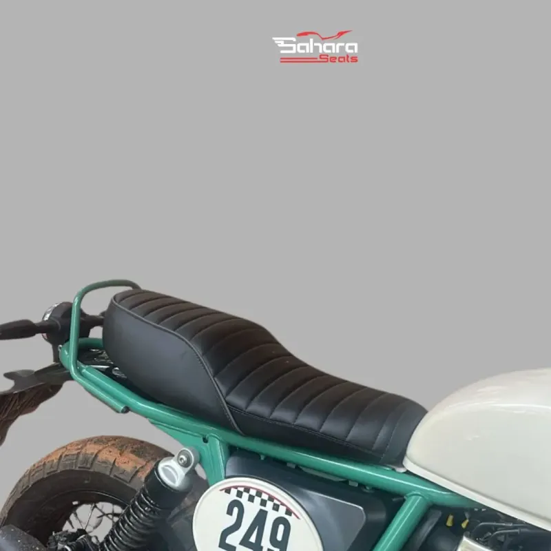 Royal Enfield Bear 650 Ribbed Seat – Premium Finish & Long Ride Comfort