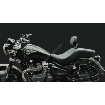 Super Meteor 650 Seat With Rider Back Rest Designed For Comfort Built For Adventure